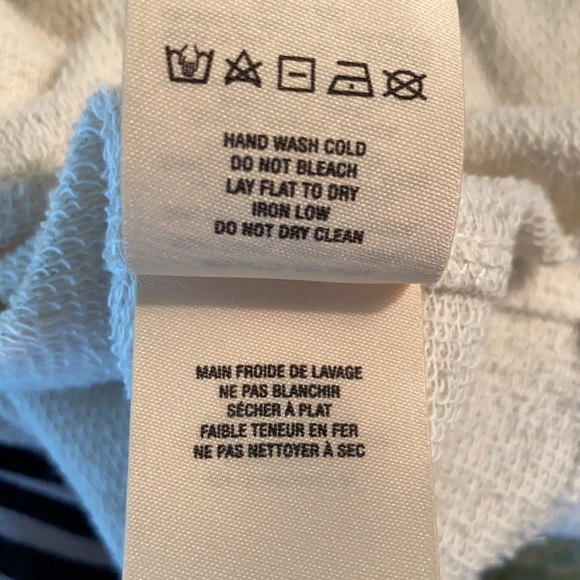 Anthropologie Akemi + Kin Eyelet Scalloped Lace Crochet Sweatshirt Tunic Top XS - Picture 13 of 14